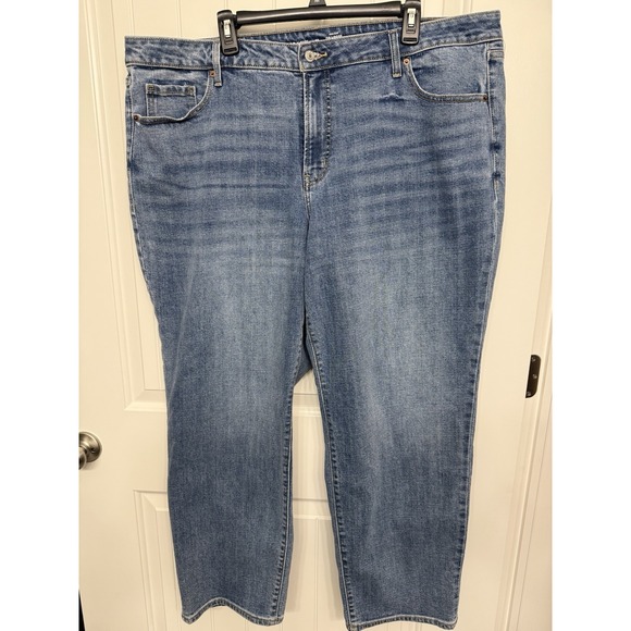 Old Navy Denim - Old Navy Jeans Womens Size 22 OG Loose Fit High Rise Stretch Blue Medium Wash